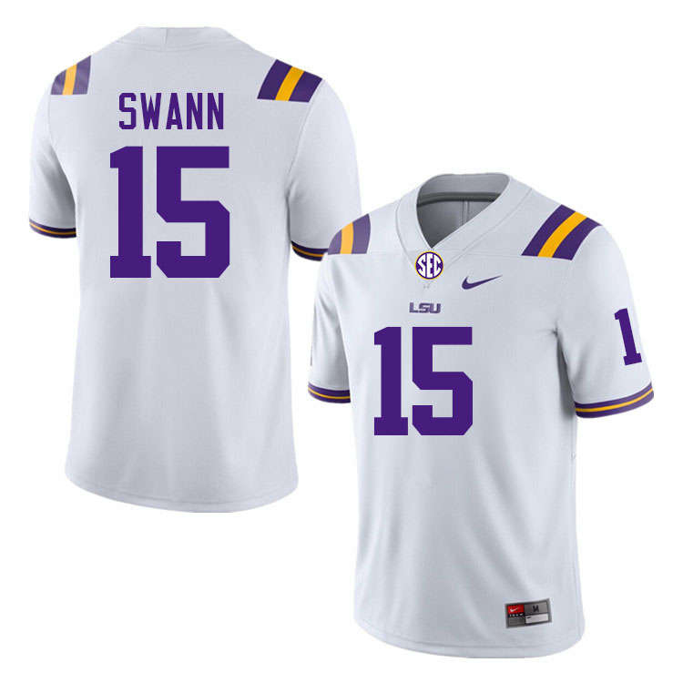 AJ Swann LSU Tigers Jersey,Louisiana State University Tigers Football Jersey-White